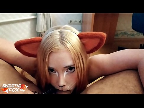 ❤️ ʻAle ʻo Kitsune i ka ʻāʻī a me ka cum i loko o kona waha ️ Porn video ia makou